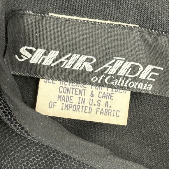 Sharade of California Vintage USA Black Jacket Style One Piece Dress Womens 18W - Picture 16 of 16